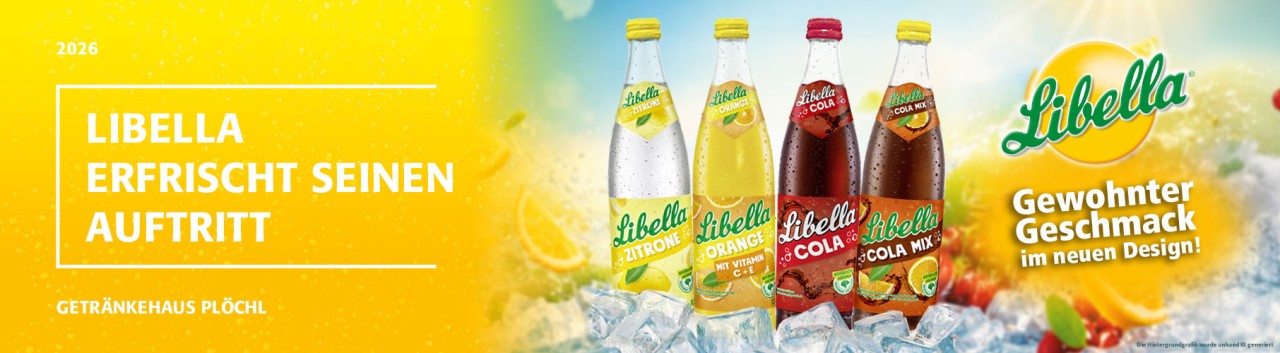 Libella im neuen Look: Echt. Fruchtig. Erfrischend. Modern.